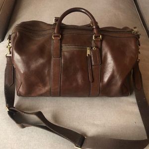 Coach Leather Weekender Duffle Bag